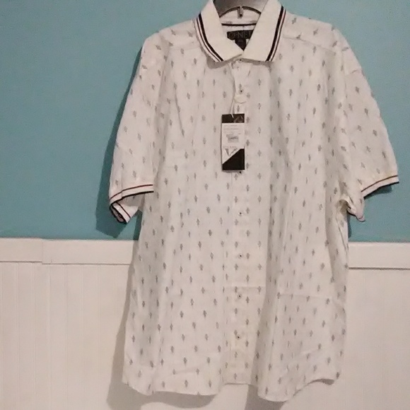 SALE NWT Mens G-Net Button Down Shirt. Size 3XL - Picture 1 of 7